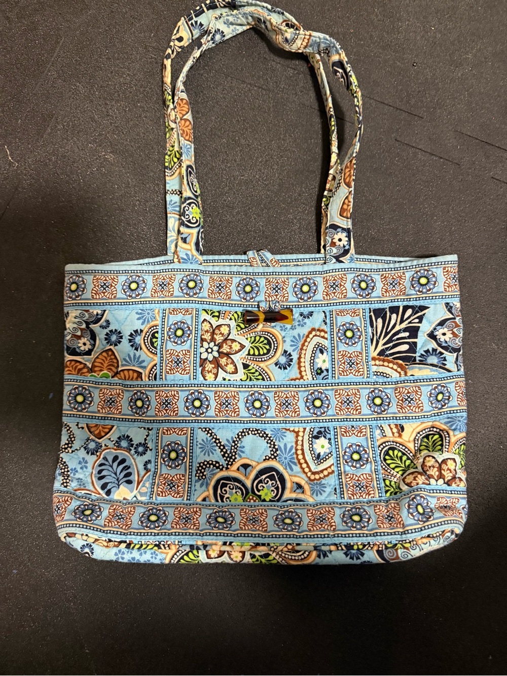 Vera Bradley Bali Blue Villager Mini Tote bag (Retired 2009 )